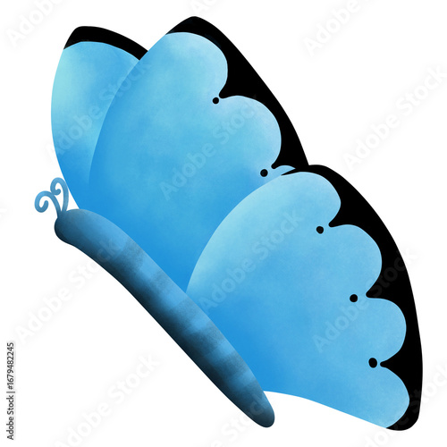 blue heart on white background