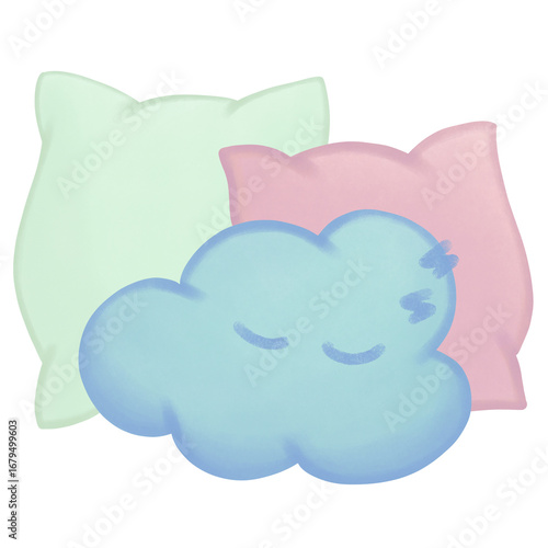 blue sky pillows