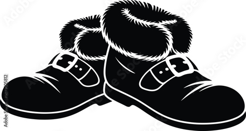 Cozy winter boots with fur trim and buckle detail