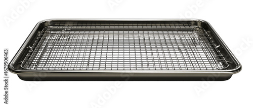 Stainless steel baking sheet with wire rack insert