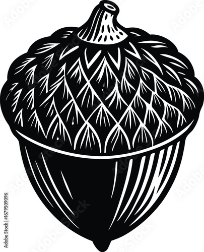 Hand-drawn apple and bird in a cage vector illustration for a holiday decoration design