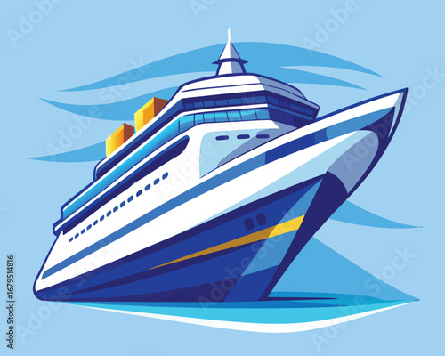 yacht in the sea