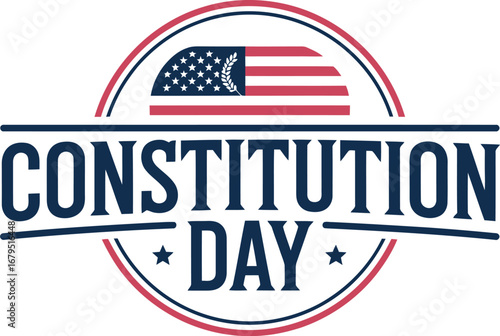 Celebrate Constitution Day with patriotic graphic design and American pride