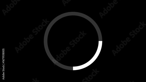 Circle loading animation Beautiful Circle Loading icon animation on transparent background.