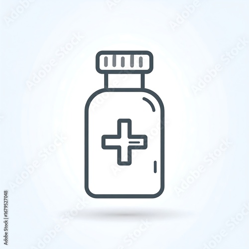 Medical bottle icon