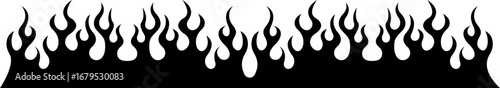 Fire flame flat icon. Bonfire silhouette logotype. Burning flame icons isolated on transparent background. Campfire element vector illustration. Hot energy symbol for graphic design. Blaze pictogram