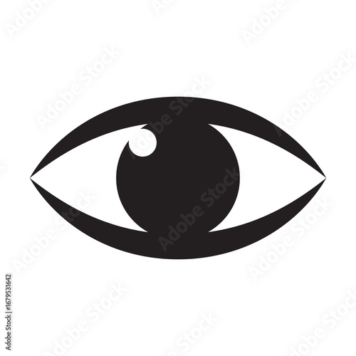 Human eye icon. Vision symbol.