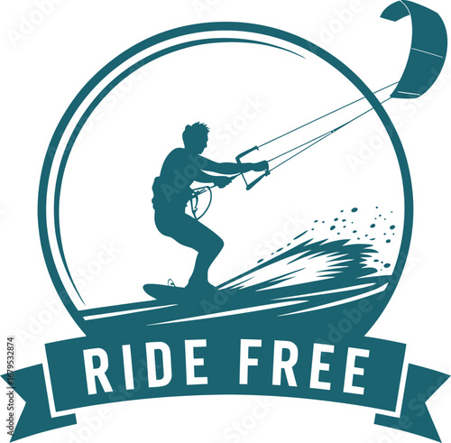 Kitesurfing Extreme Sport Water Adventure Ride Free Ocean Waves Adrenaline Rush Summer Activity Coastal Lifestyle Recreation