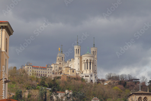 Chapel and basilica above town. Lyon, France