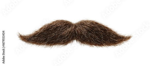 Funny Mustache PNG Transparent, Cartoon Moustache Isolated Sticker Clipart Design