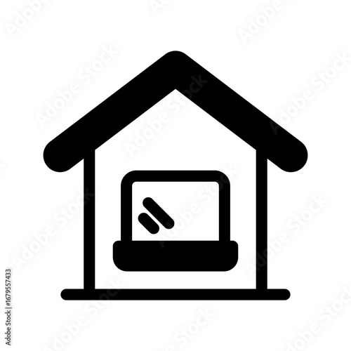 Homeschooling simple icon vector illustration for ui ux and app design