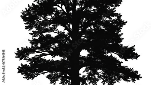 Wallpaper Mural Tree silhouette graphic design Torontodigital.ca