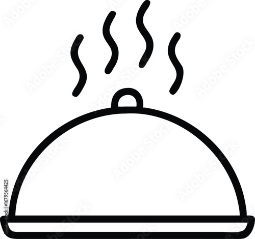 Food Serving Tray outline icon