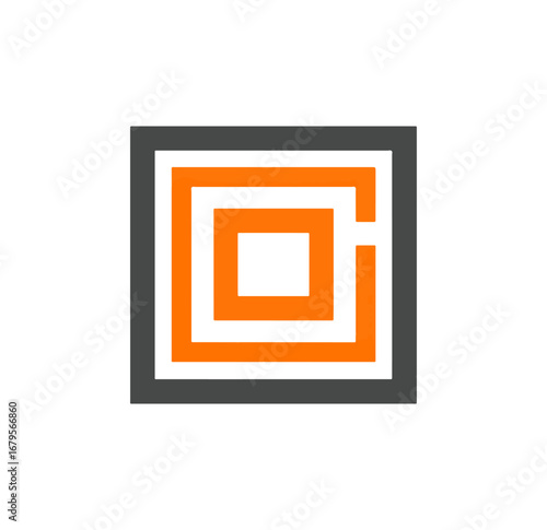 Geometric nested squares design