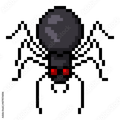 Pixel Art Icon - Spider