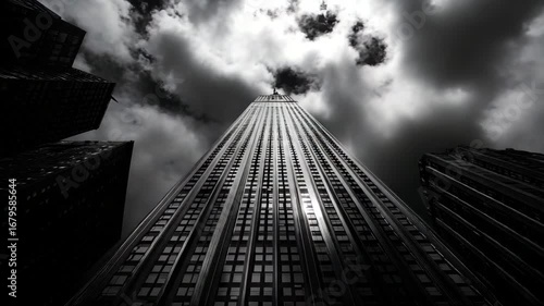 Empire State Building towering over New York City 