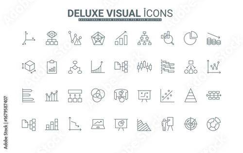 Increase and reduction of economy or trend charts, price boost, stock market research thin black outline symbols vector illustration. Data analysis graphs with up and down arrow line icons set.