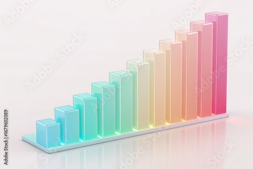 Colorful Gradient Bar Graph Displays Growth Trends in Data Analysis Free Download Colorful Gradient Bar Graph Displays Growth Trends in Data Analysis - GFXLoad