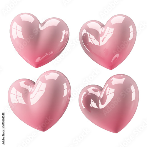 3D Cute Heart Icon  Cartoon Love Symbol PNG Transparent
