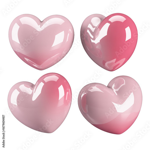 3D Cute Heart Icon  Cartoon Love Symbol PNG Transparent