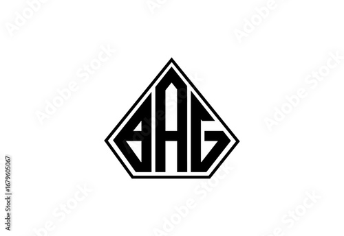 Free Download BAG Custom Monogram Logo Design. - GFXLoad