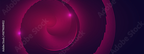 Gradient abstract background, technology hi-tech futuristic template. Vector illustration