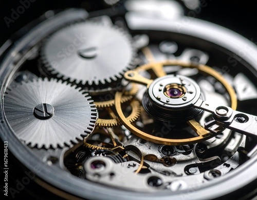 Wallpaper Mural Close-up of intricate watch movement Torontodigital.ca