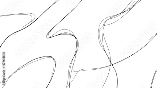Elegant Abstract Lines with Minimalist Design Perfect for Backgrounds and Overlays Modern Artistic Black and White Style