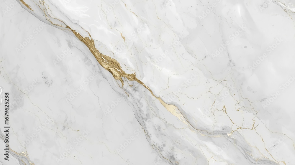 Fototapeta premium luxurious white marble texture with elegant gold veins