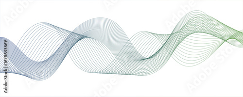 Abstract modern background with flowing wave lines in gradient shades of blue and aqua. smooth, curved, Smooth, dynamic curves overlap with transparent layers, creating a modern.
