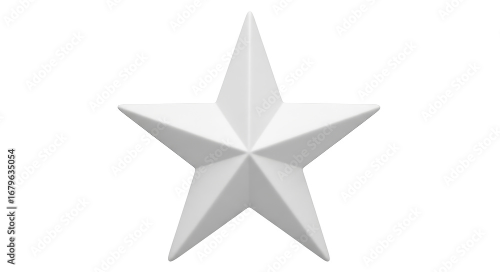 Obraz premium Isolated White Star