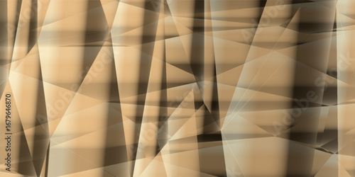 Abstract 3d rendering of triangulated surface. Modern background. Futuristic polygonal shape. Low poly minimalistic design for poster, cover, branding, banner, placard.
