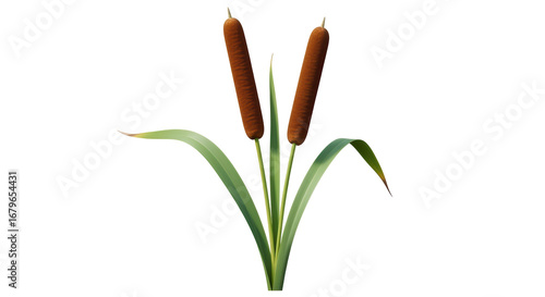Fotografie Isolated Cattails Plant