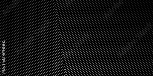 Slant line halftone gradation texture. Fading diagonal stripe gradient background. Black oblique pattern backdrop. Vanishing thin parallel line wallpaper for overlay