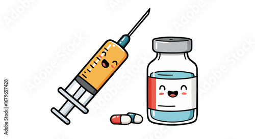 syringe and medicine