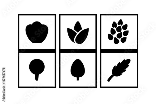 Clean minimalist vector illustration of a single red apple with a green leaf fruit food