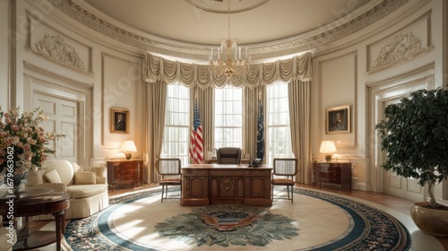 Formal Oval Office interior