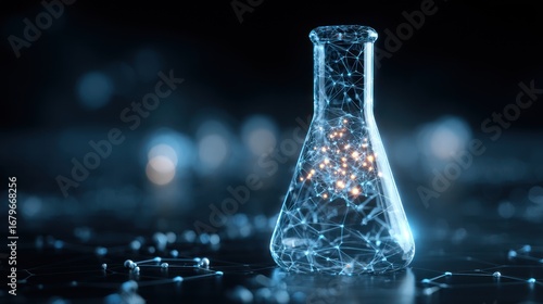 Futuristic Erlenmeyer Flask