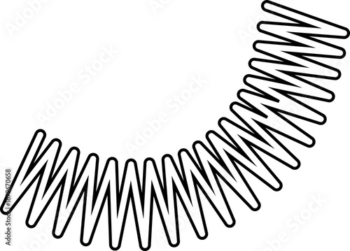 Bold, irregular squiggly path with a playful cartoon style and freehand stroke.