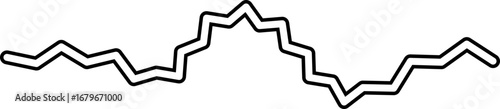 Irregular curved stroke with a free-flowing motion, forming an expressive and dynamic wave.