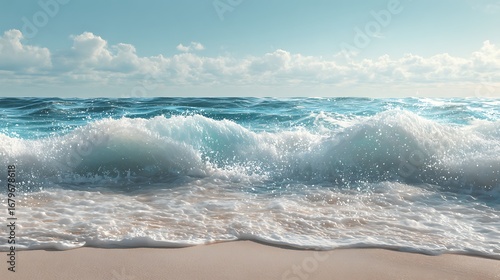 background of sand and beach waves
