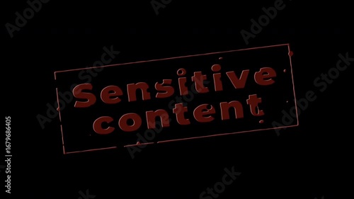 4k stock | 18+ not allowed sign sensitive content for age appropriateness, preventing access to mature themes suitable for restricted audiences.