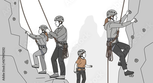 Family Climbing Adventure: Guiding and Inspiring Indoor Rock Climbing Activities