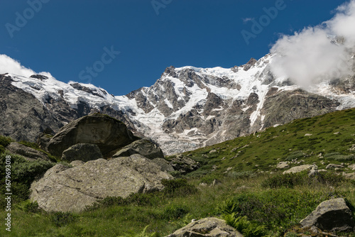 Lago delle Locce e Monte Rosa da Macugnaga
