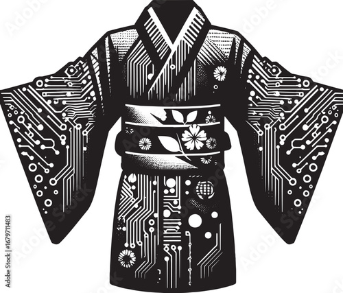 Digital Kimono: A Fusion of Japanese Tradition and Modern Technology for Creative Designs