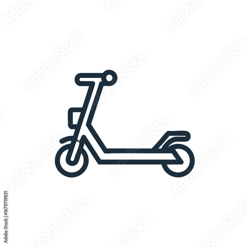 Electric scooter icon representing modern urban transport and mobility.