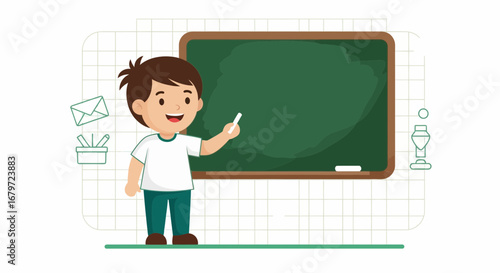 Cute Illustration for Classroom and Education, Perfect for School and Learning Materials