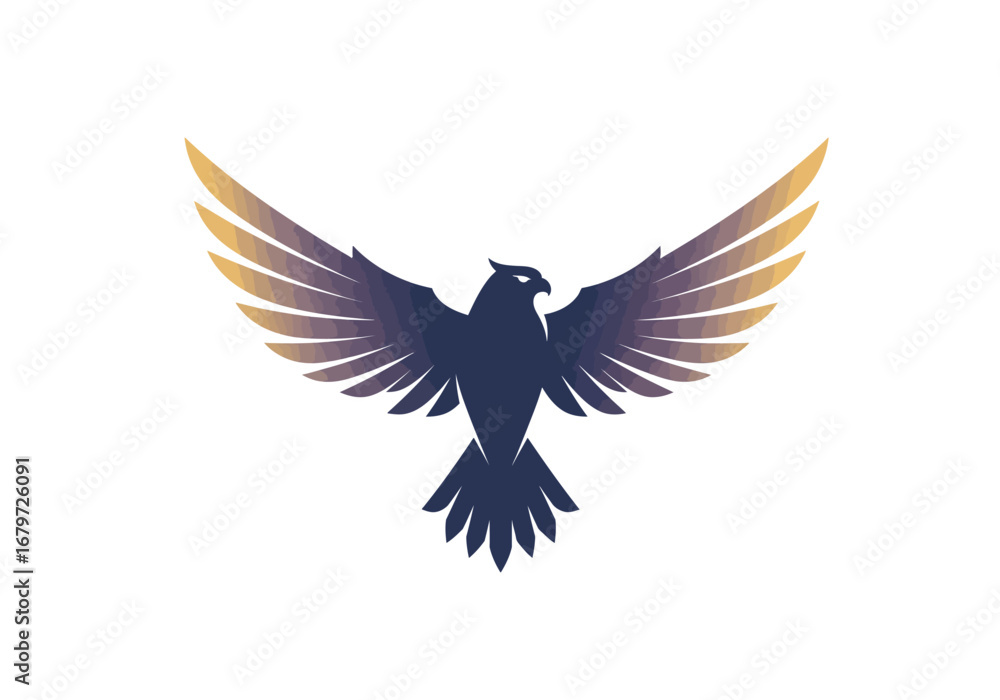 Eagle Silhouette: Symbol of Freedom and Power in Flight. Eagle Silhouette: Symbol of Freedom and Power in Flight.
