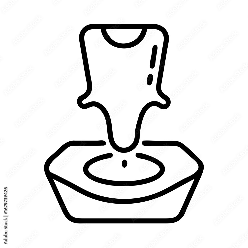 Obraz premium Resin Casting Mold icon. Abstract image of black flexible silicone injection mold for creating unique jewelry, art crafts, DIY home decor and hobby items.