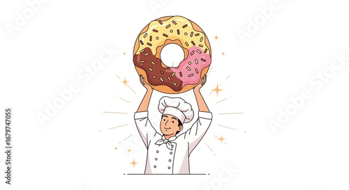 Baker Showcases Delicious Donut, Elevating Dessert Dreams And Culinary Creations